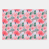 Whimsical Pink Pastel Christmas Holiday Festive Inpakpapier Vel (Voorkant)