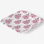 Whimsical Pink Princess Castle Papieren Bordje (Gebogen)