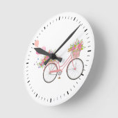 Whimsical Pink Ronde Klok (Hoek)
