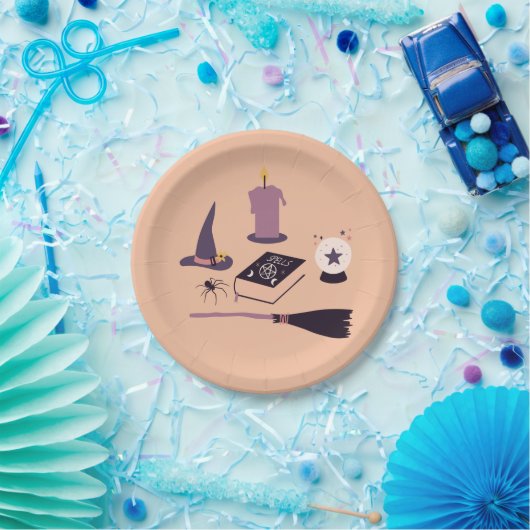 Whimsical pink roze witje bord (Feest)