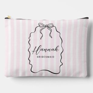 Whimsical Pinstripe Bow Wedding Etui