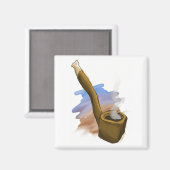 Whimsical Pipe Illustratie Magneet (Voorkant / Achterkant)