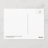 Whimsical Pirate Bird in a Wooden Boat Briefkaart (Achterkant)