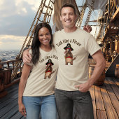 Whimsical Pirate Dog Character Unisex T-shirt