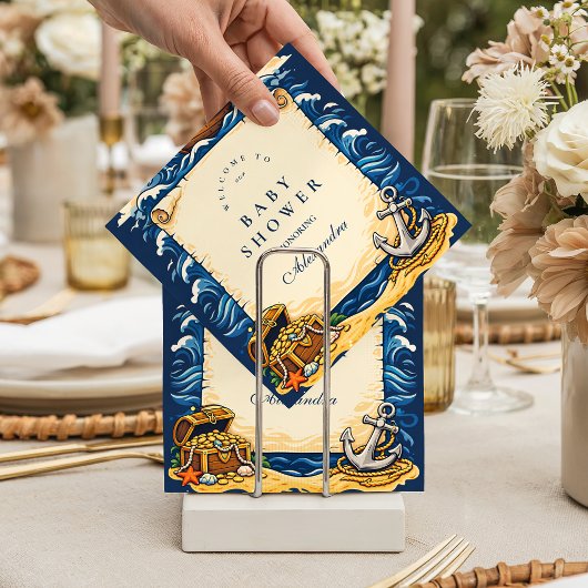 Whimsical Pirate Ship Adventure Baby Shower Servet