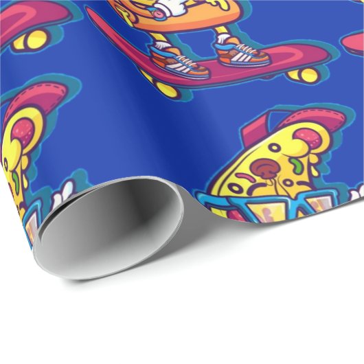 Whimsical Pizza Cadeaupapier (Rol Hoek)