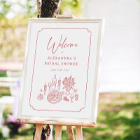 Whimsical Pizza & Wine Bruidsfeest Welkom
