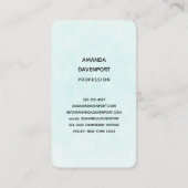 Whimsical Planter met regenboog en klaver Visitekaartje (Achterkant)