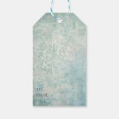 Whimsical Polar Bear Christmas Cadeaulabel (Achterkant)