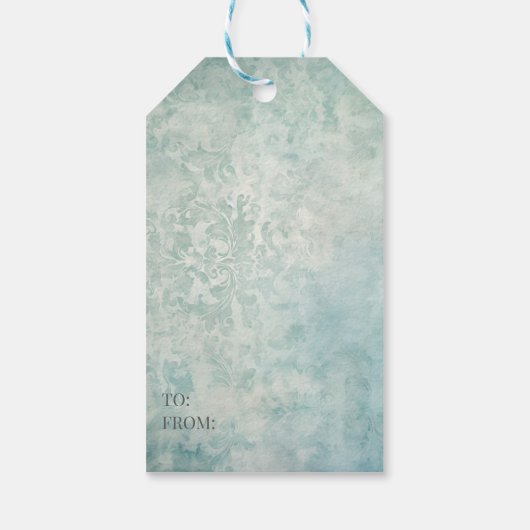 Whimsical Polar Bear Christmas  Cadeaulabel (Achterkant)