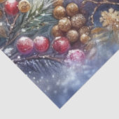 Whimsical Polar Beer Cub met Cadeau Decoupage Tissuepapier (Detail)