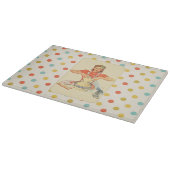 Whimsical Polka Dot Cook Snijplank (Hoek)