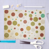 Whimsical Polka Dot Snowflakes Tissue Paper Tissuepapier (Craft)