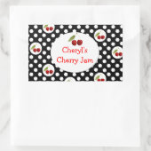 Whimsical Polka Dots and Cherries Label (Tas)