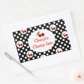 Whimsical Polka Dots and Cherries Label (Envelop)