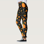 Whimsical Pompoenen & Candy Corn Fun Halloween Leggings (Links)