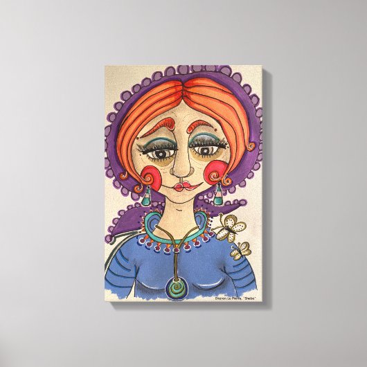 Whimsical Portrait Canvas Afdruk (Voorkant)