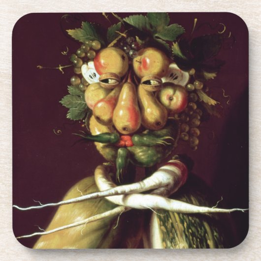 Whimsical Portret Bier Onderzetter (Voorkant)