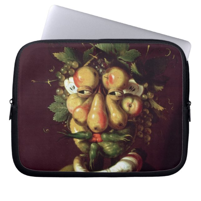 Whimsical Portret Laptop Sleeve (Voorkant)
