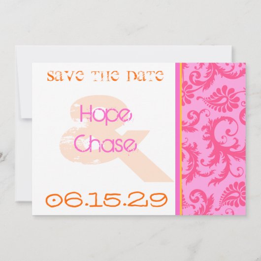 Whimsical Poster Style Photo Weddenschap Save the  Date (Achterkant)