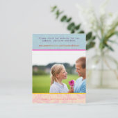 Whimsical Poster Style Photo Weddenschap Save the  Date (Staand voorkant)