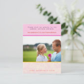 Whimsical Poster Style Photo Weddenschap Save the  Save The Date (Staand voorkant)