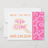 Whimsical Poster Style Photo Weddenschap Save the Save The Date (Achterkant)