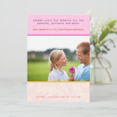 Whimsical Poster Style Photo Weddenschap Save the Save The Date (Staand voorkant)