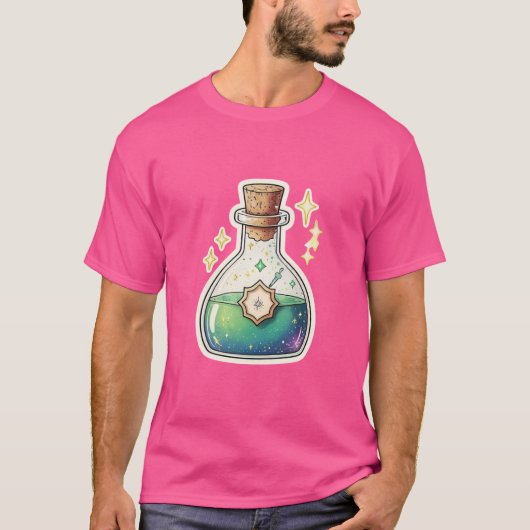 Whimsical Potion Fles T-shirt (Voorkant)