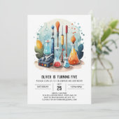 Whimsical Potion Test Buizen Wetenschapper Verjaar Kaart (Staand voorkant)