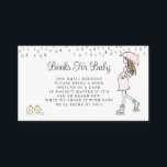Whimsical Pregnant Mom Baby Shower Books For Baby Informatiekaartje<br><div class="desc">Books for baby baby shower card featuring a whimsical illustrated scene of an expectant mom strolling through the rain beneath her umbrella while two little chicks gossip nearby. The playful artwork adds warmth and personality to a thoughtful baby shower tradition where guests bring a favorite children’s book instead of a...</div>
