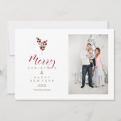 Whimsical Prettig Kerstfeest Klassieke Kerst Foto (Voorkant)