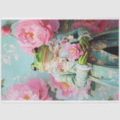 Whimsical Prince Charming Bloemen Kikker Decoupage Tissuepapier (Voorkant)