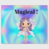 Whimsical Princess Fairy Birthday  Cadeaupapier (Vlak)