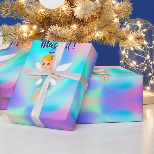 Whimsical Princess Fairy Birthday Cadeaupapier (Feestdagen)