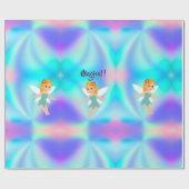 Whimsical Princess Fairy Birthday Cadeaupapier (Vlak)