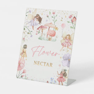 Whimsical Princess Fairy Birthday Party Decor Reclamebord Met Voetstuk