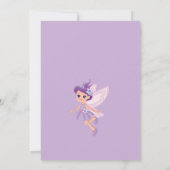Whimsical Princess Fairy Birthday Party Kaart (Achterkant)