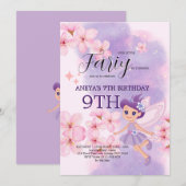 Whimsical Princess Fairy Birthday Party Kaart (Voorkant / Achterkant)