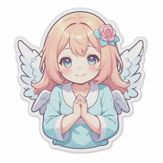 Whimsical Princess Fairy Sticker (Voorkant)