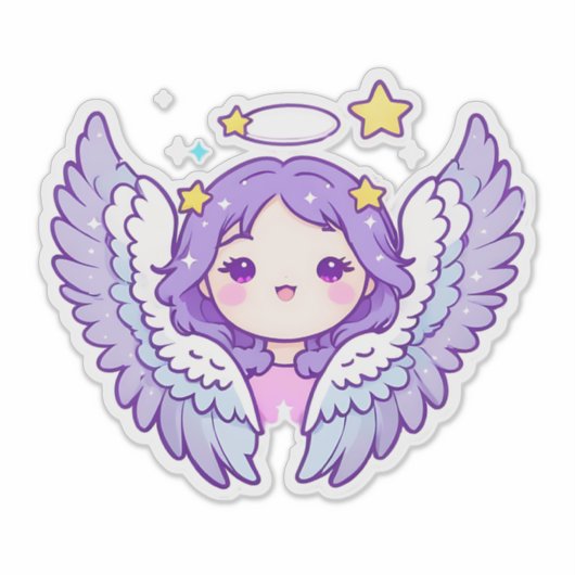 Whimsical Princess Fairy Sticker (Voorkant)