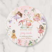Whimsical Princess Magical Fairy Birthday Party Bedankjes Labels (Voorkant)