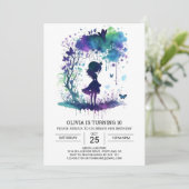 Whimsical Prinses Fairycore Verjaardagsvreugde Kaart (Staand voorkant)