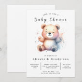 Whimsical Printable Beer Baby shower Kaart (Voorkant / Achterkant)