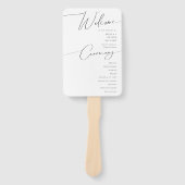 Whimsical-programma voor miniatuurscriptweddenscha handwaaier (Voorkant)