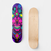Whimsical Psychedelic Alien Skateboard (Voorkant)