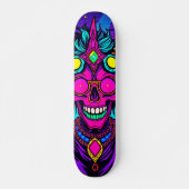 Whimsical Psychedelic Alien Skateboard (Voorkant)