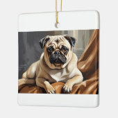 Whimsical Pug Ornament (Links)
