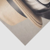 Whimsical Puggle in Pet en Glazen Decoupage Tissuepapier (Detail)