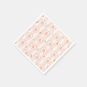 Whimsical Pumpkin Fall Floral Baby Shower Servet (Hoek)